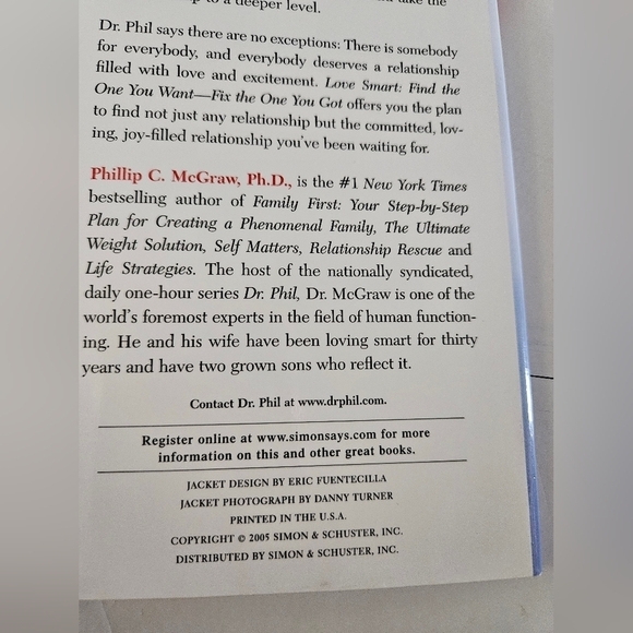 Love Smart. Find the One You Want-Fix the One You Got. Dr.Phil McGraw Book - Picture 13 of 16